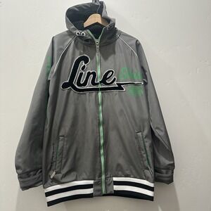 Line‎ Skis Means Jacket Size XL Gray, Black & Green Winter Jacket